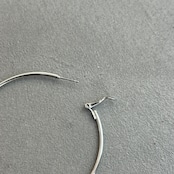 big hoop pierce/silver