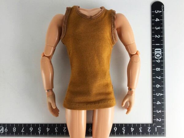 ドール服 1/6 男女兼用27 タンクトップ ブラウン VG - 画像1