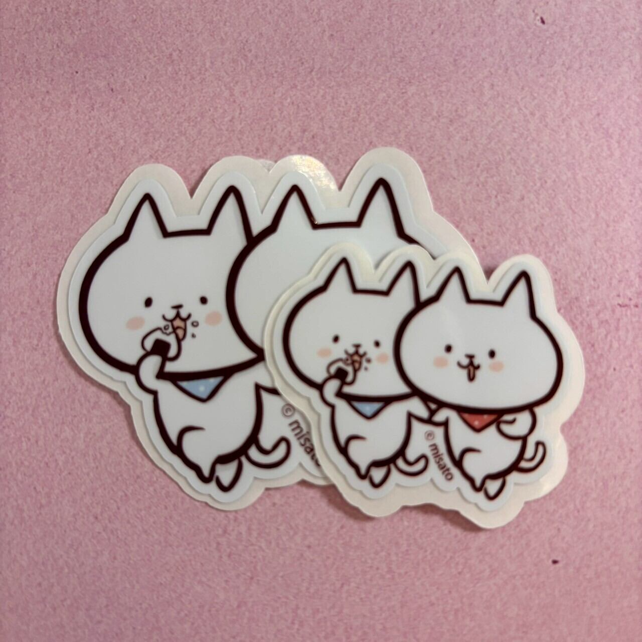 【あにゃんおにゃん】ステッカー(2枚入り)