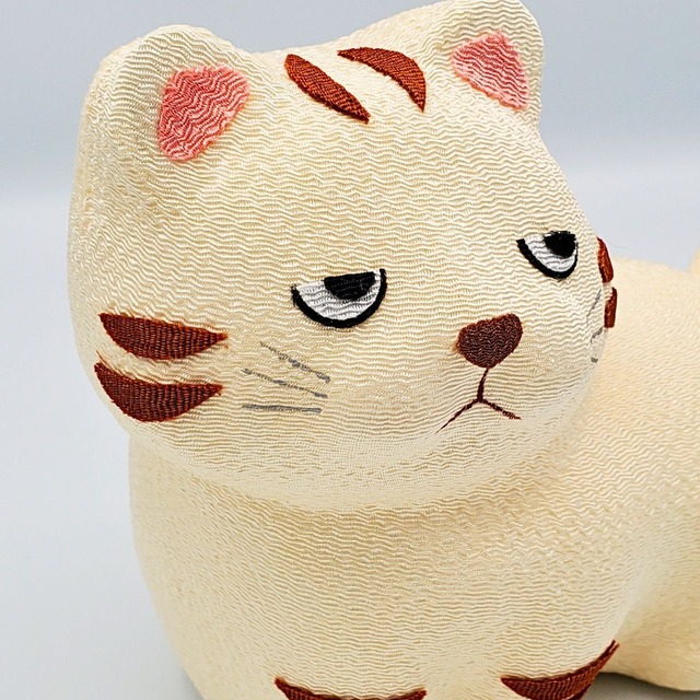 ちりめんの可愛い茶トラのボス猫