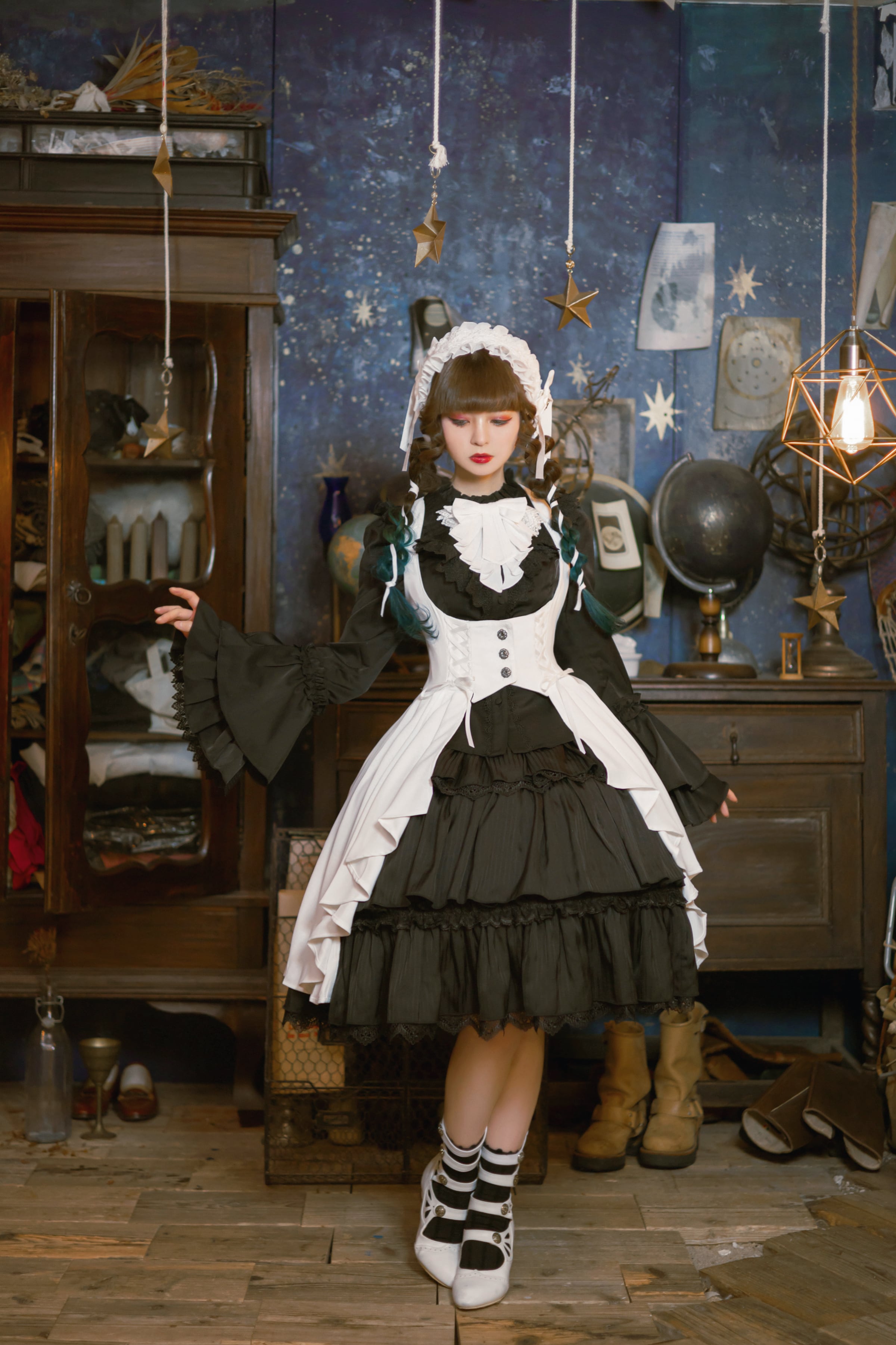 星夜の旅 フリルティアードスカート | HoshibakoWorks