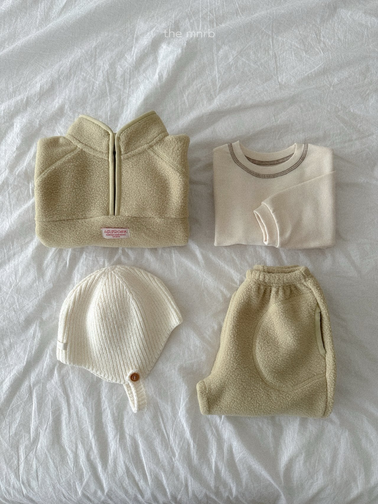 【即納】King’s fleece semi-zip-up / minirobe