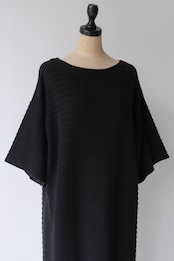 Vuokko ribbed jersey frilled hem dress