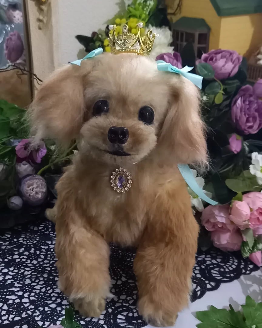 展示画像 チワワ 実物大 ぬいぐるみ リアル 羊毛 ハンドメイド