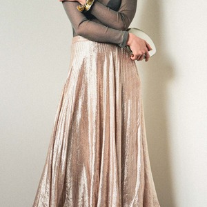 CELINE by Hedi Slimane silk pleated skirt
