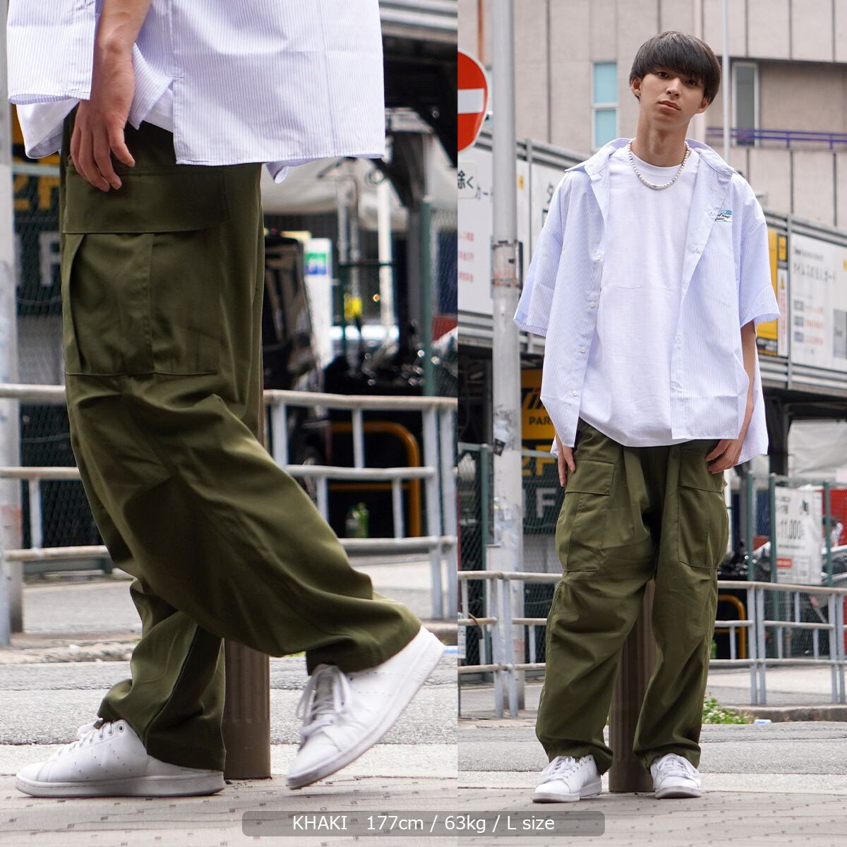 ＜nagonstans＞ カーゴパンツ 【36】 KHAKI 《完売品》