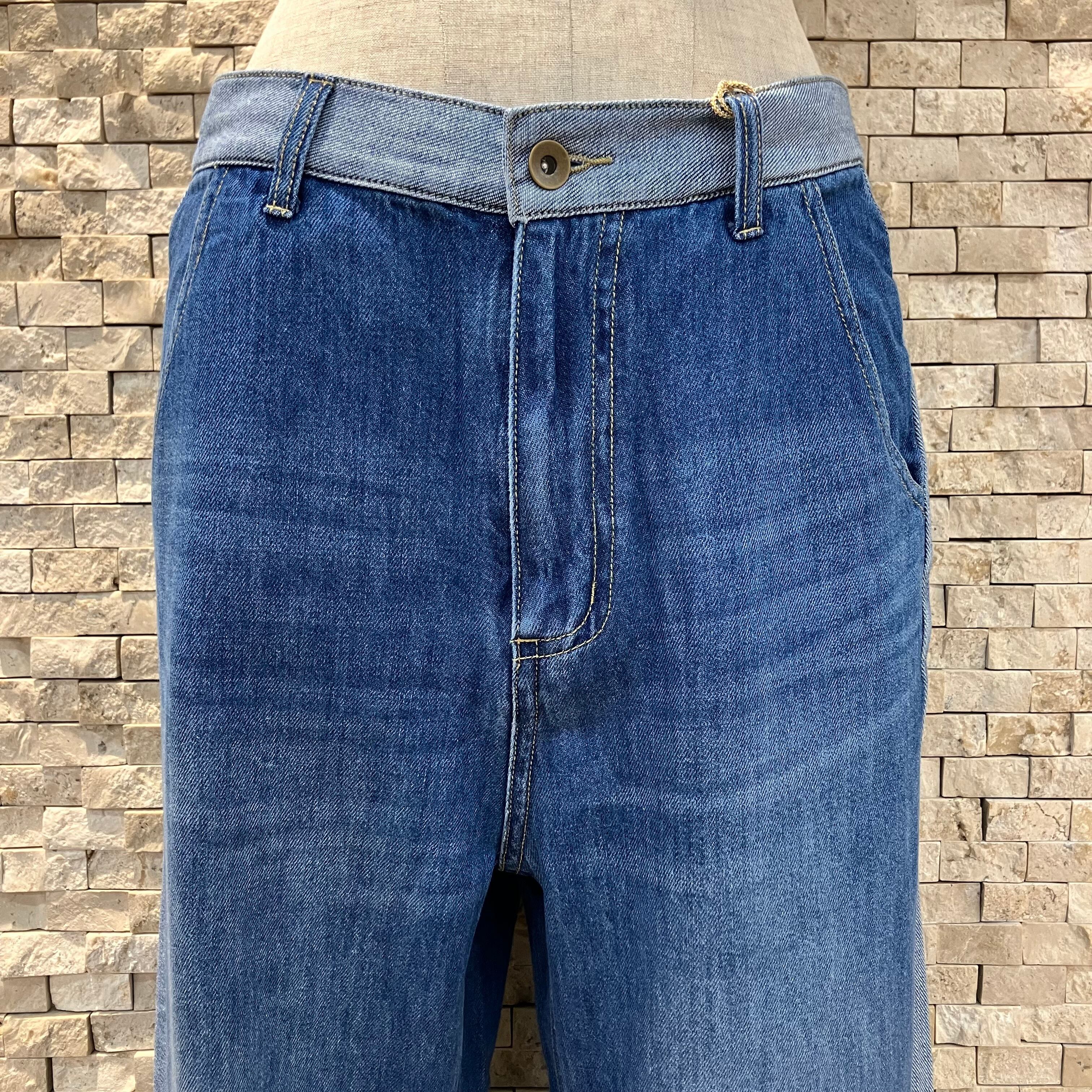 Anna Kerry 裏起毛モロッコデニム 40サイズ ANNA KERRY】サイドライン