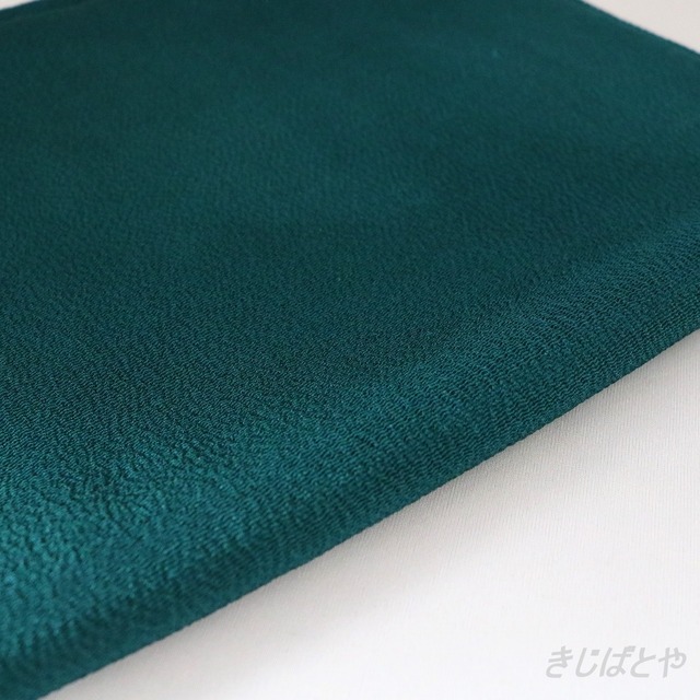 正絹紬　空色鼠に絞りのなごや