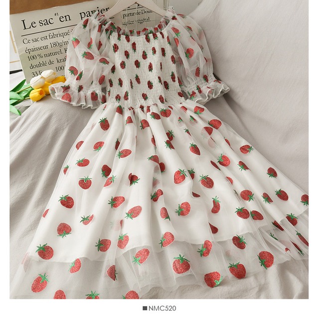 【予約商品】strawberry onepiece