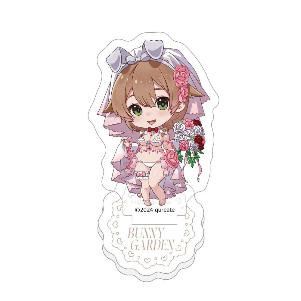 バニーガーデン アクリルメモスタンド(花奈/バニーウエディング水着)