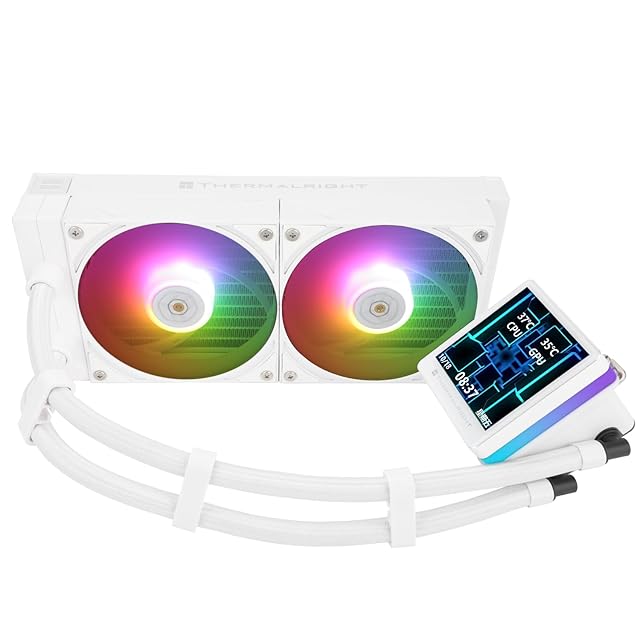 Sudokoo ENERGLO-240ホワイト 液体冷却器：データ表示＆PWMポンプ搭載