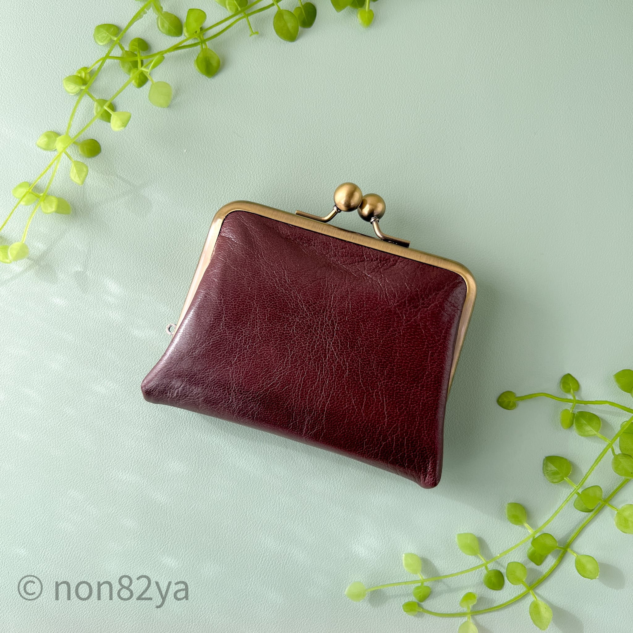 ③☆優良品 ♪モノグラムマット ♪ガマ口♦︎折り財布♪ノワール 宅配便専用商品】三つ折り財布 ミニ財布 がま口 がまぐち 小さめ 和柄