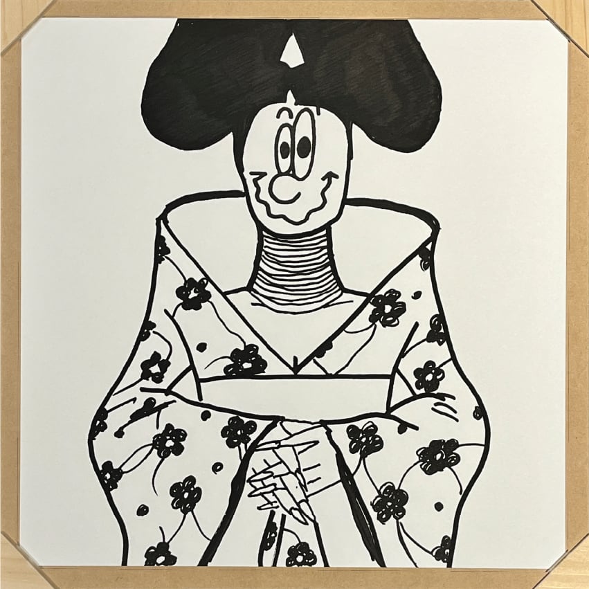 天野タケル 絵画 原画 花 フラワー アート ARTwork] 天野タケル『Venus in Flower』acrylic on canvas