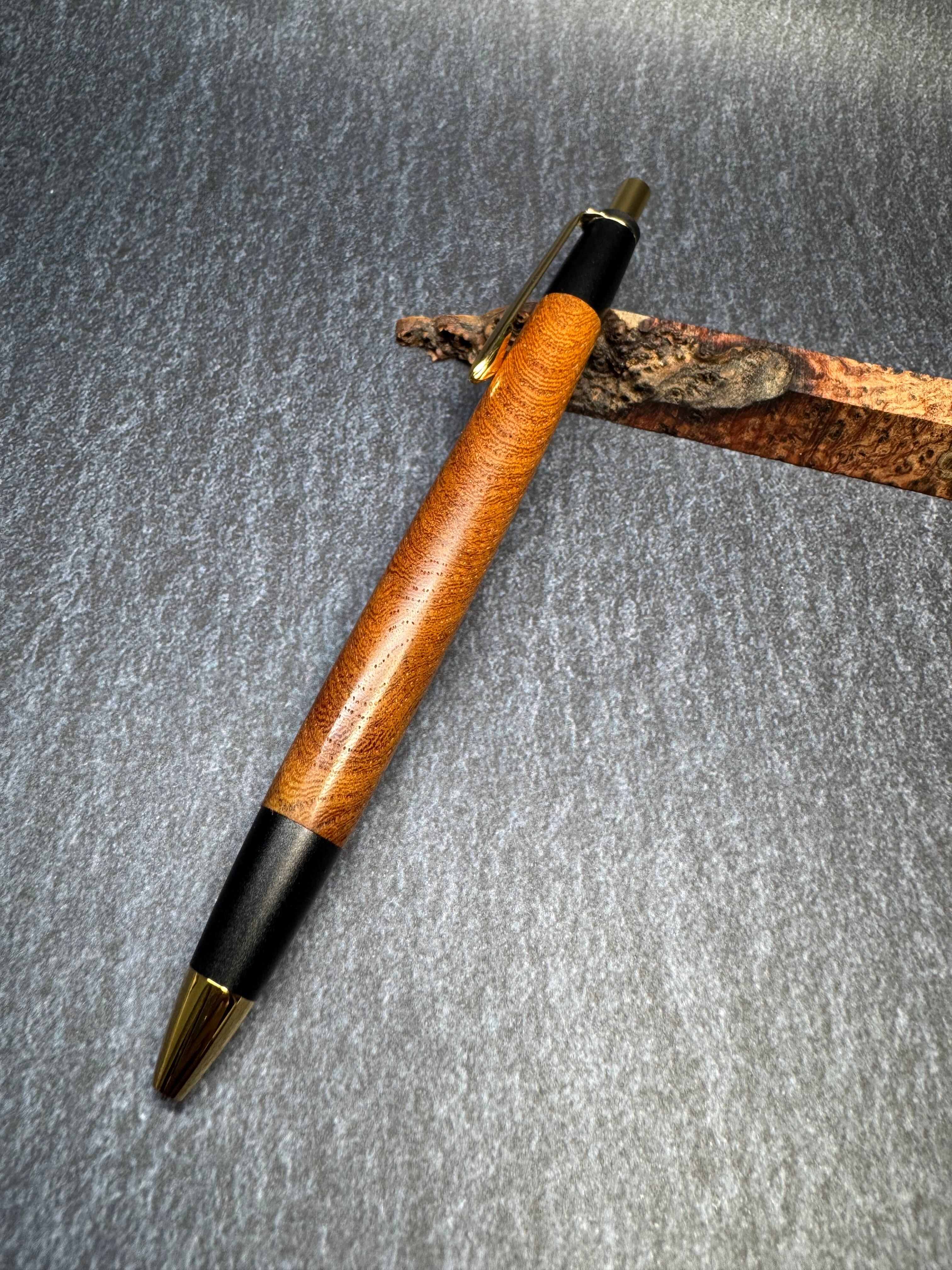 ら 【新品未使用】あけぼの工房 欅 極上杢 真鍮金具 シャーペン c61d8b96c7cf613079dd967cc697b3