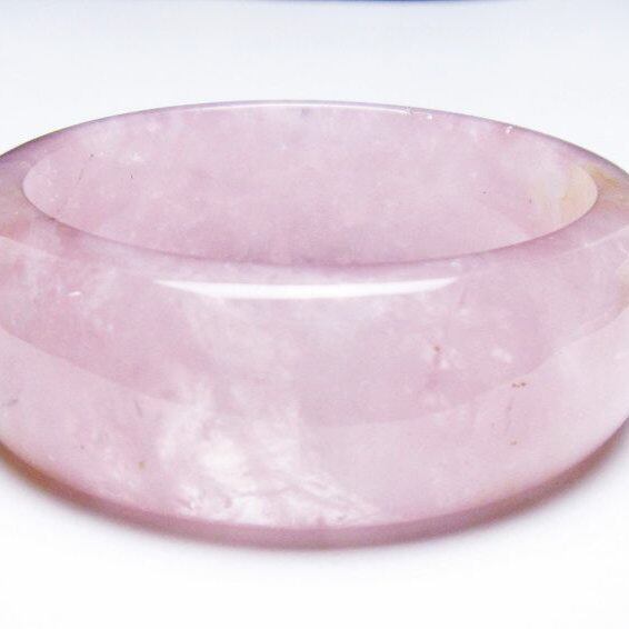 ローズクォーツ バングル 一点物 [M便 1/10] 111-37005