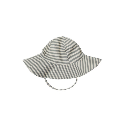 Quincy Mae(クインシーメイ) / SUN HAT / SEA-GREEN-STRIPE  / 6-12M・12-24M