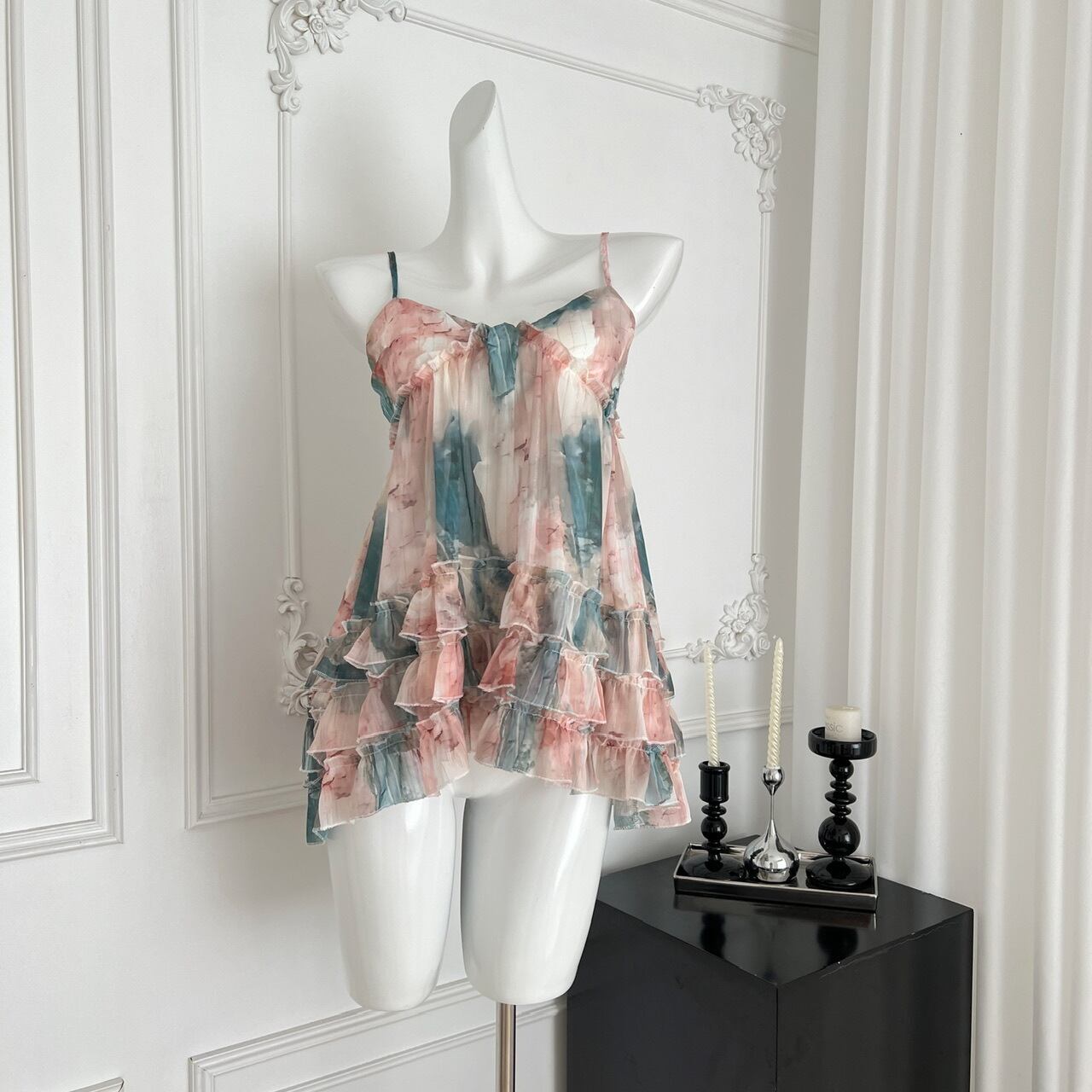 【tops】プリントキャミブラウス M31439