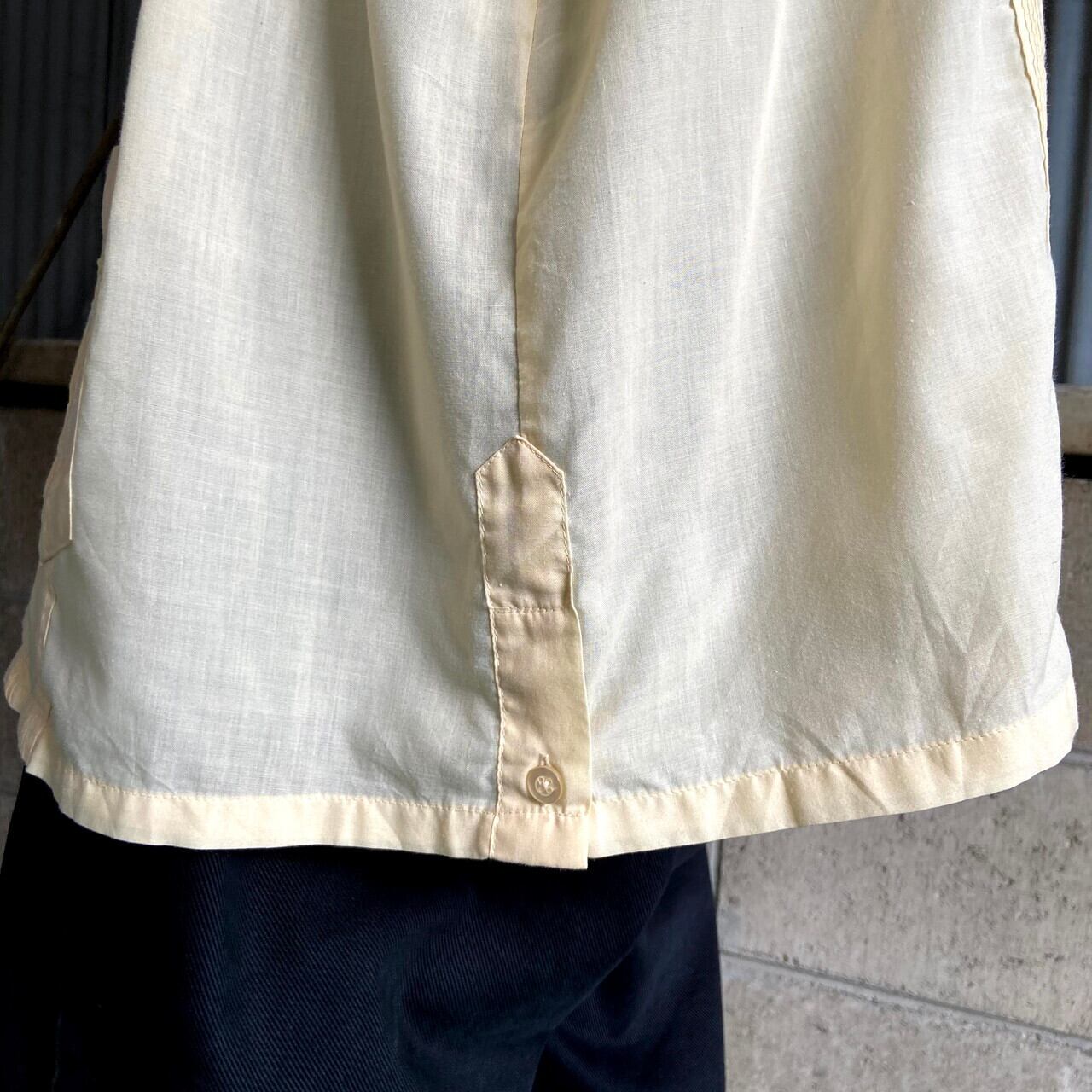 ビッグサイズ HABAND GUAYABERA フルジップ 半袖 キューバシャツ