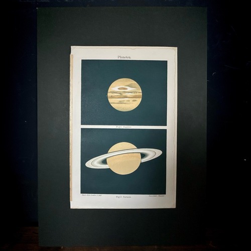 天文図版「木星と土星」