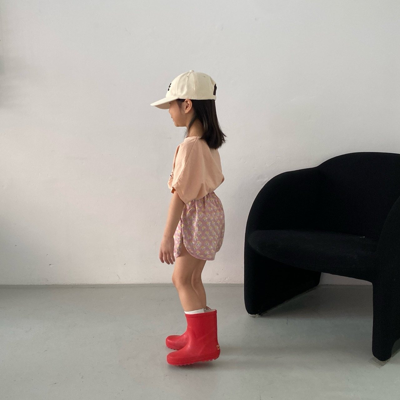 【middle name】ビンテージフラワーショートパンツ 90〜110cm ピンク【240431】 - 10