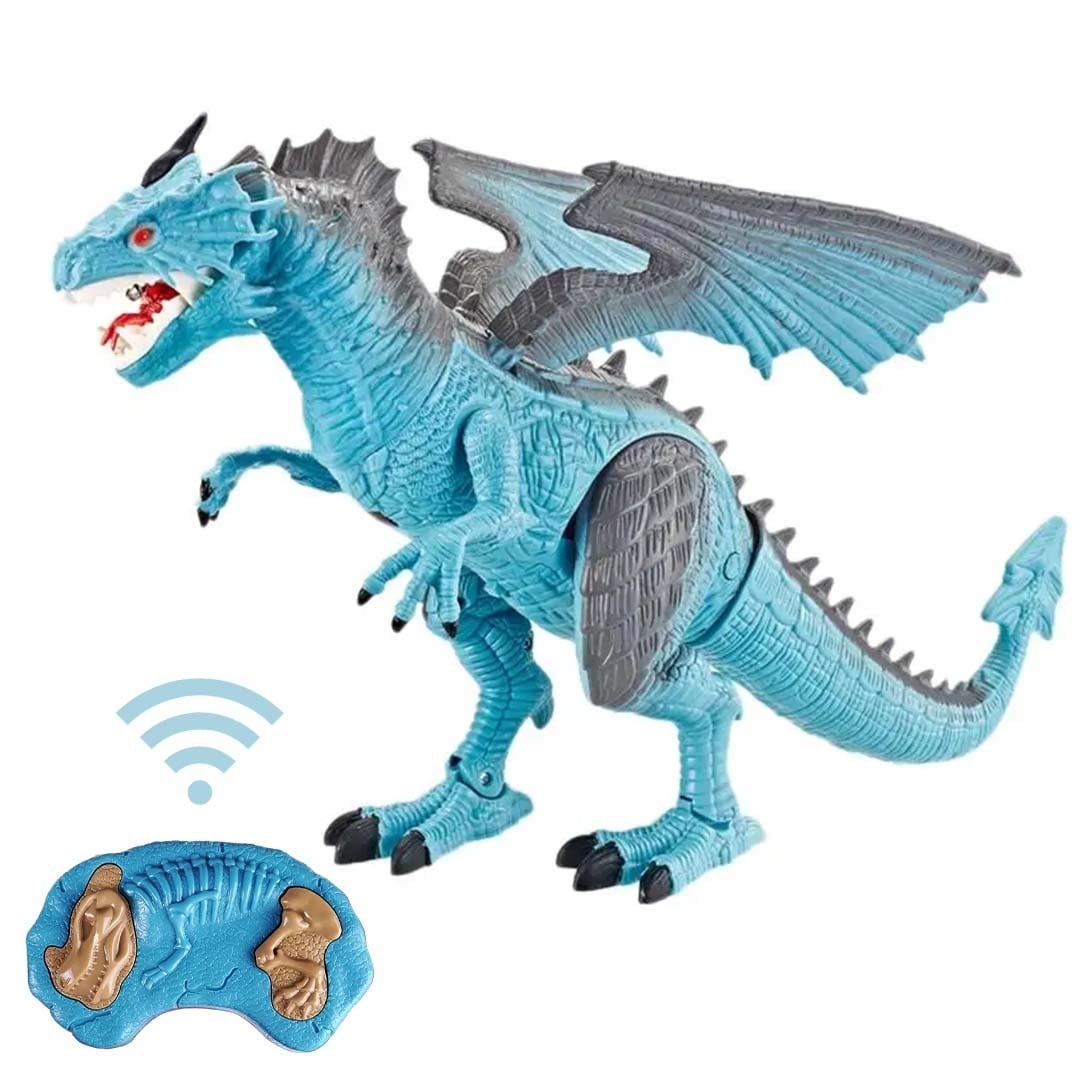 在庫限り】玩具 ドラゴン ラジコン 霧吐く レッドorブルー 特大 竜 龍
