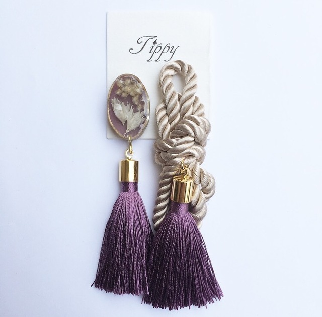 rope tassel pierce / earring