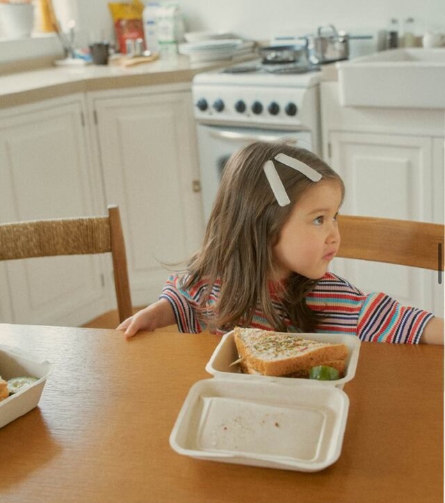 【即納】stripe pleats set <kids>