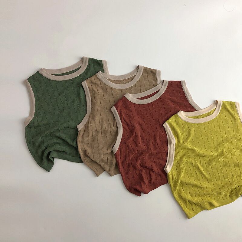 【BABY&KID】2024夏新作 ノースリーブシャツ