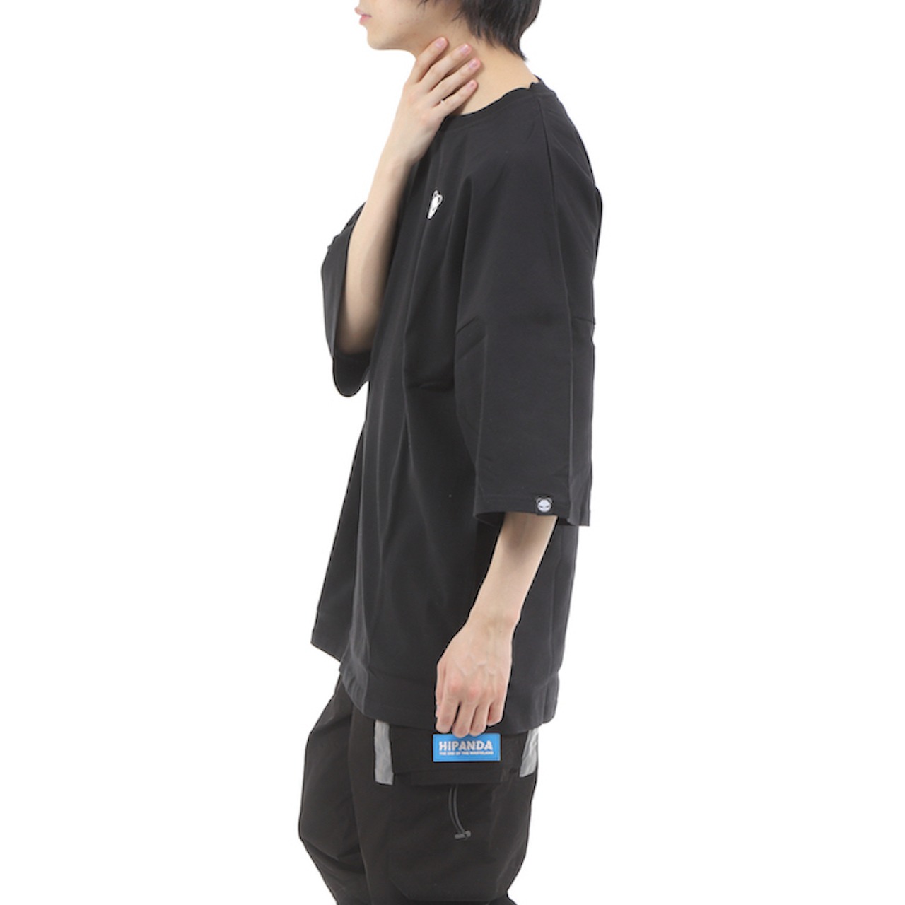 【HIPANDA ハイパンダ】メンズ ビッグサイズ Tシャツ【日本限定】MEN'S KABUKI BACK PRINT SHORT SLEEVED BIG SIZE T-SHIRT / WHITE・BLACK