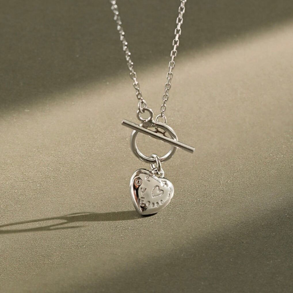 新品【Ameri 】SILVER925 HEART MOTIF NECKLACE