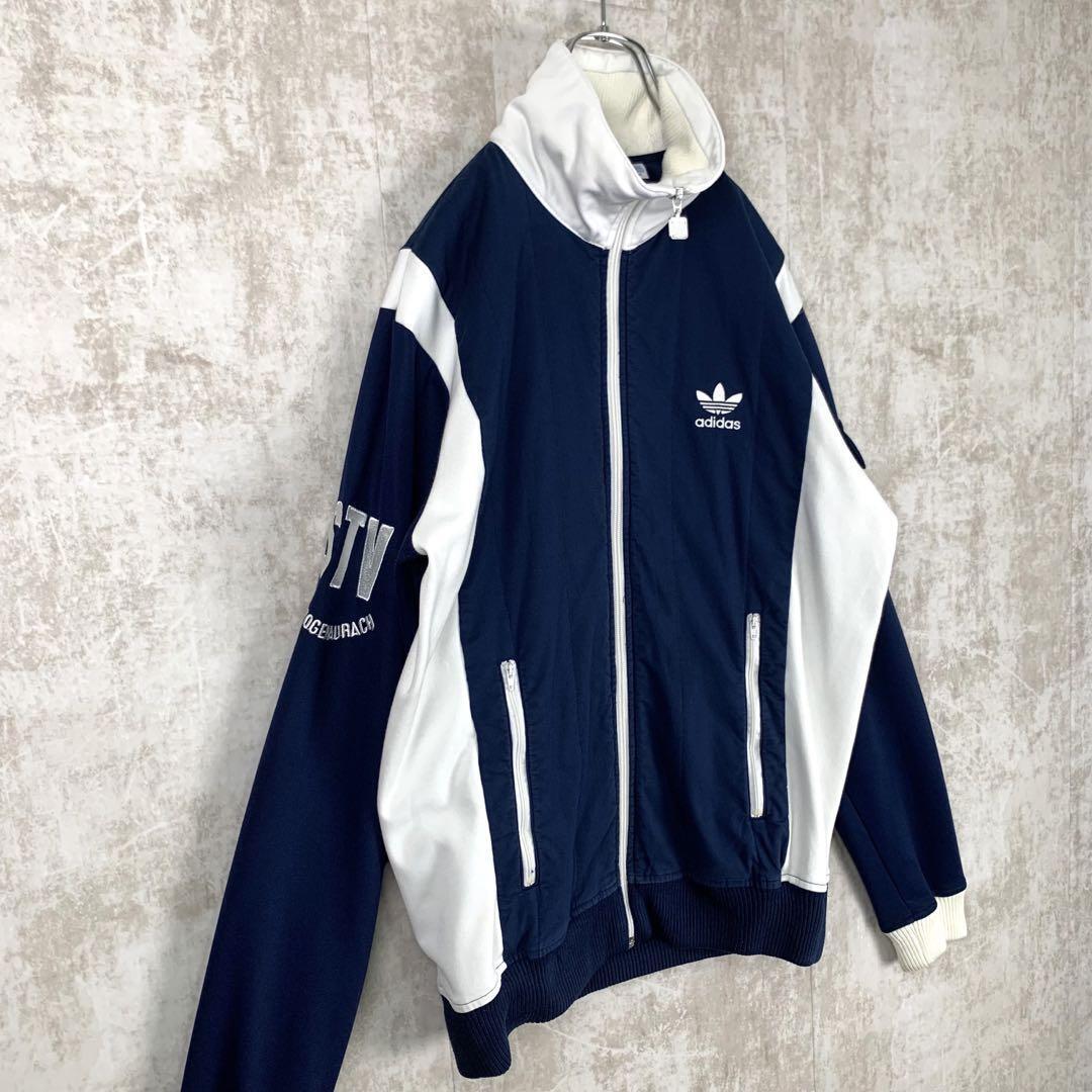 美品‼️adidas アディダスオリジナルス　ジップジャケット  紺色　M