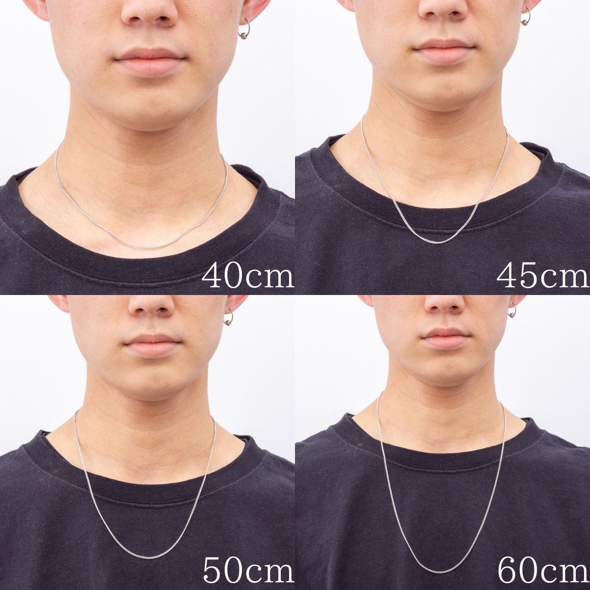 K18WG kiheiネックレスチェーン 50cm 1,65mm | LumiNir