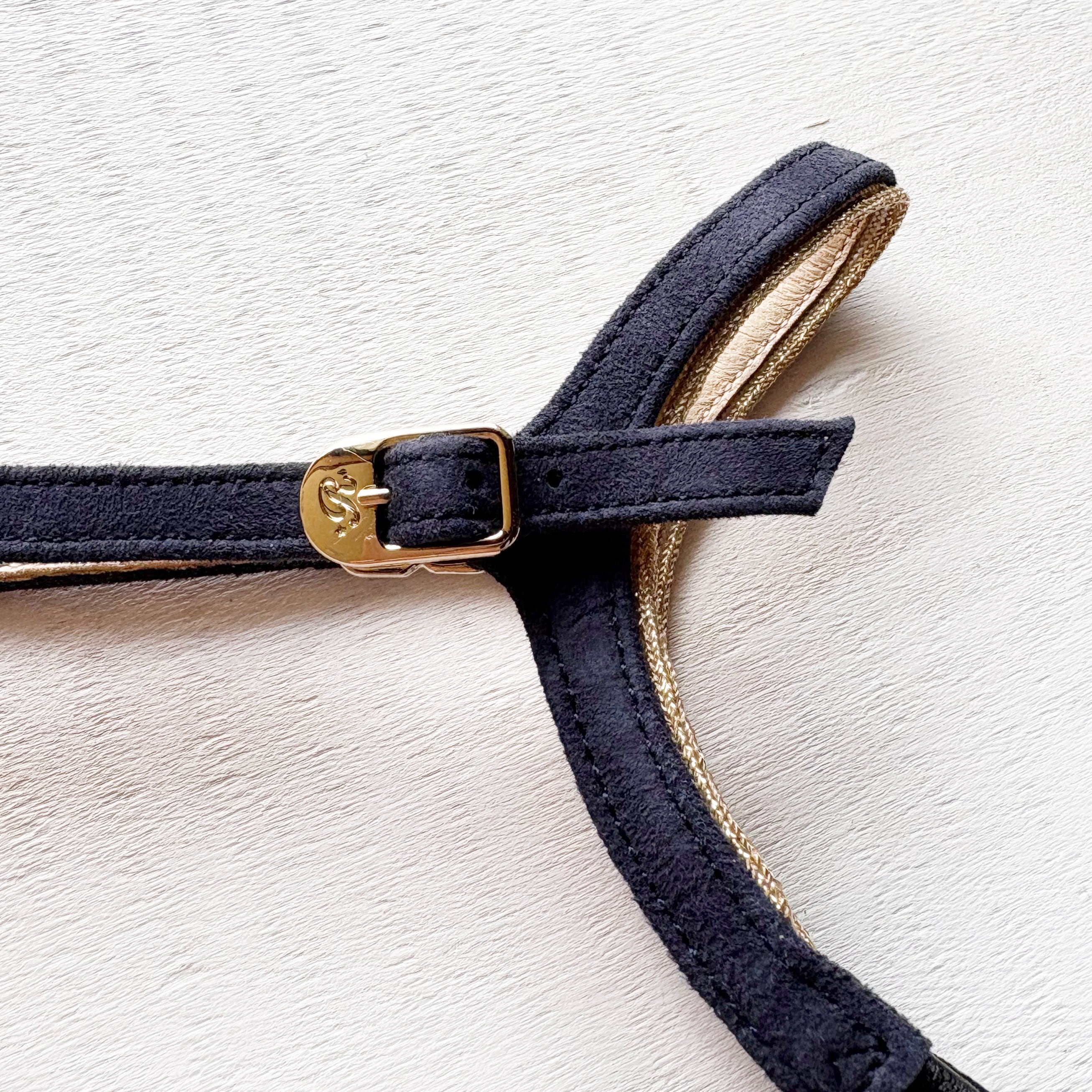 Type S001 ネイビースエード<ゴールドリボン付き> (S.M.L.LL)シューループ