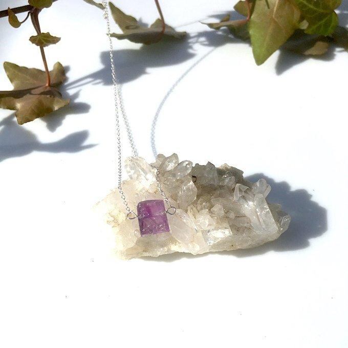 【一点物】✦2月の誕生石✦⋆.· Natural Beauty ― SV925リバーシブルのアメジストネックレス⋆.·✦