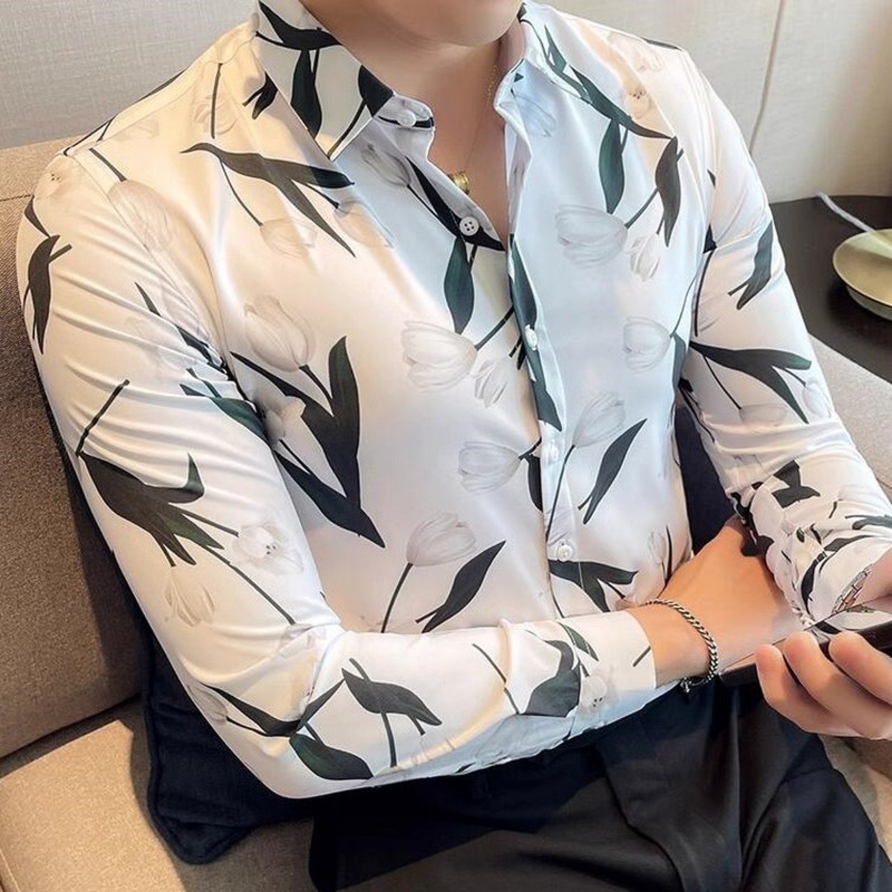 floral casual shirt tops 00187