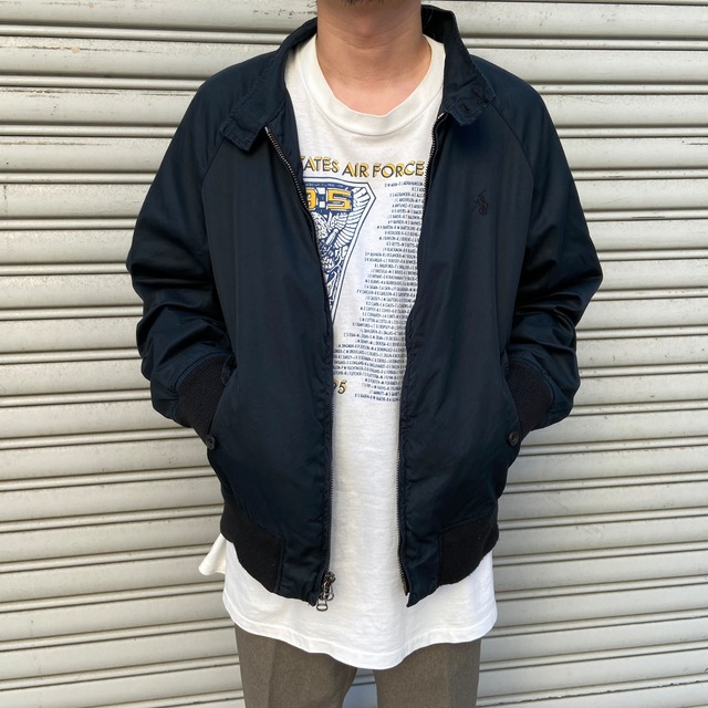 Ralph Lauren ラルフローレン　スウィングトップジャケット　黒　L