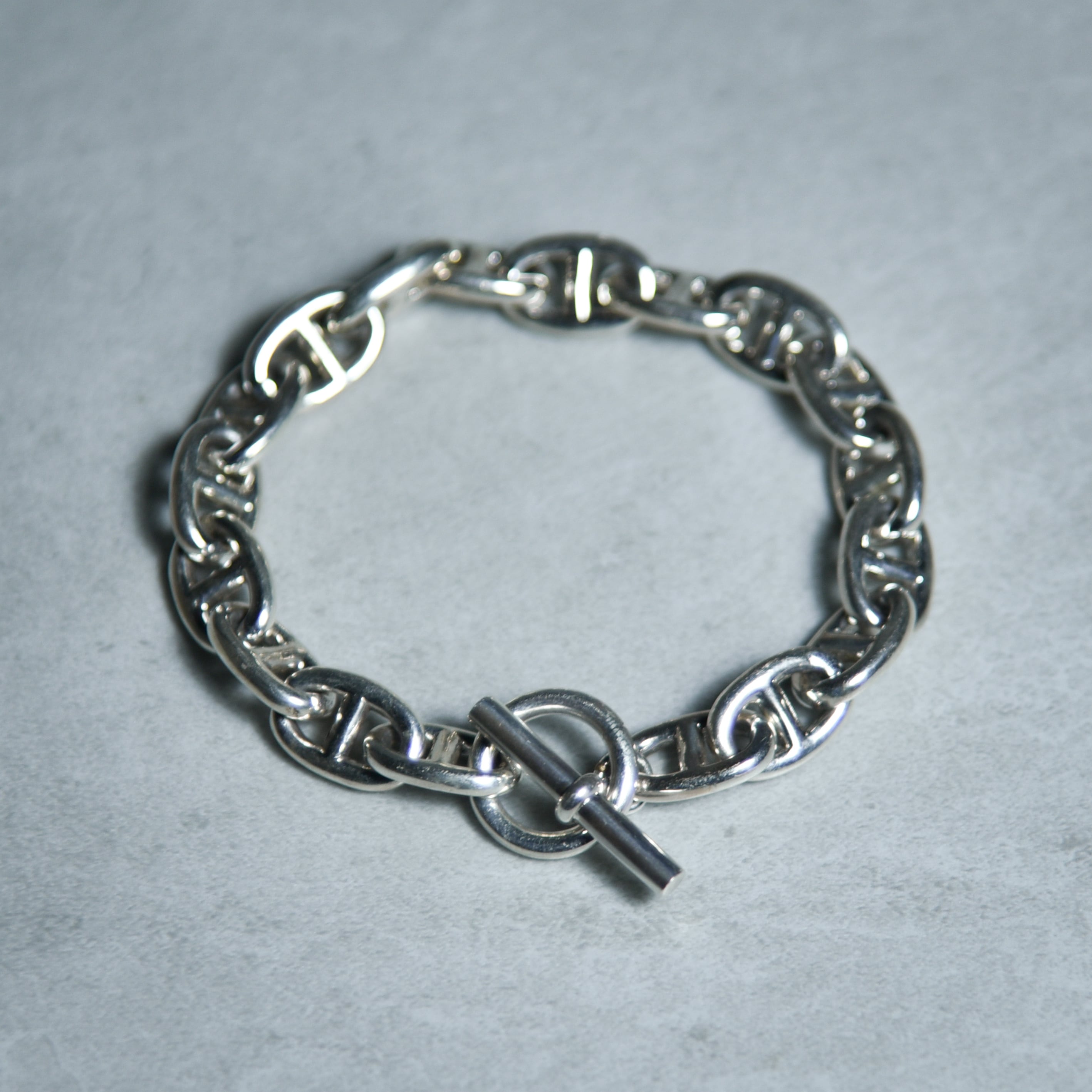 British Vintage Silver Anchor Chain Bracelet イギリス ヴィンテージ