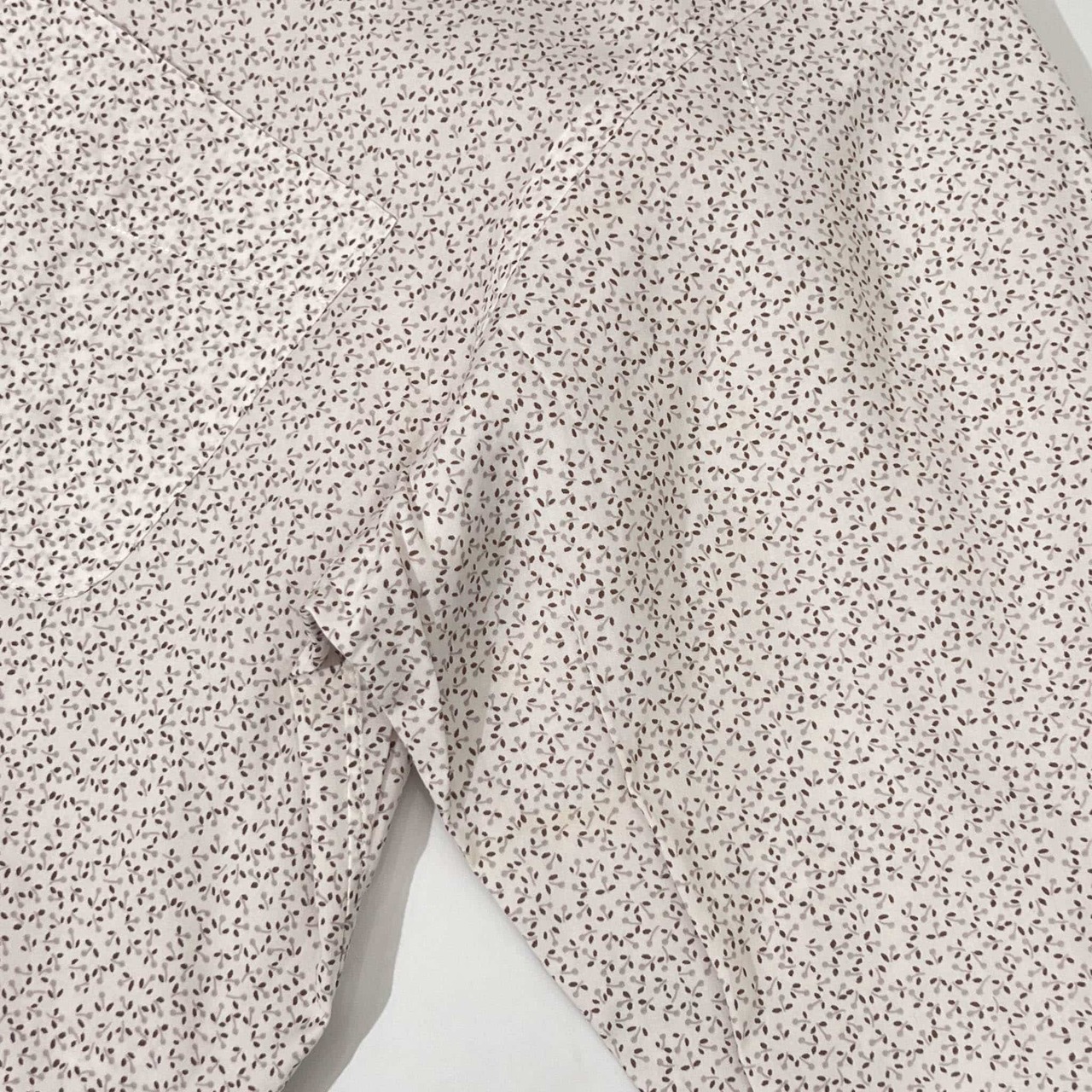 LANVIN ランバン ボタニカル 総柄 長袖 クレリックシャツ L/メンズ