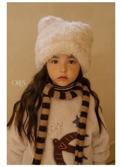 オーレン / oren / 猫フェイクファービーニー / 韓国子供服 / キッズ / 26winter〖取寄〗*FREE*
