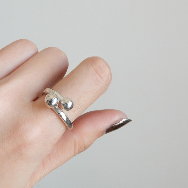 槌目ボールリング / silver　R033