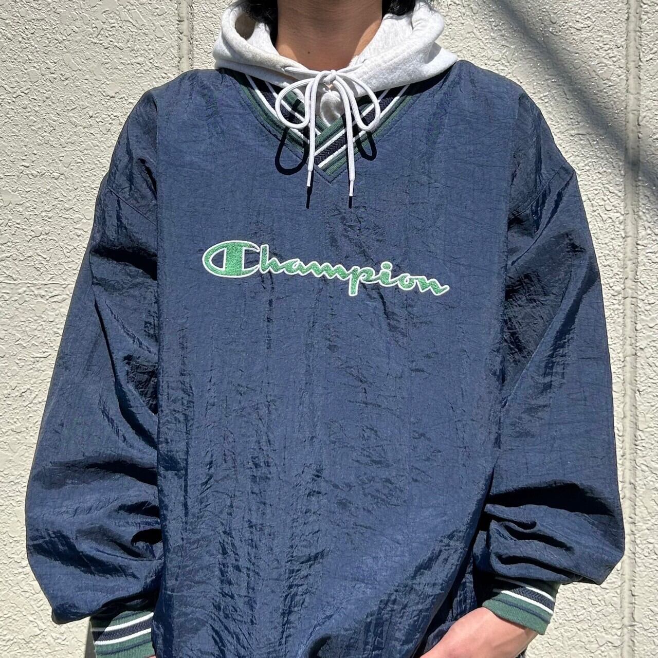 vintage champion チャンピオン　ナイロンジャケット　90s00s