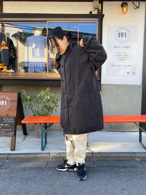 OWN original military coat (Black染め)