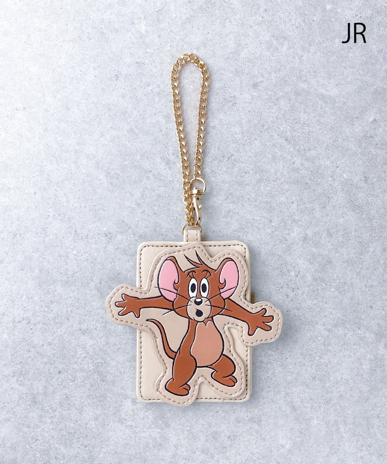 F268114_TOM and JERRY×Flapper びっくりダイカットアップリケパスケース - 2