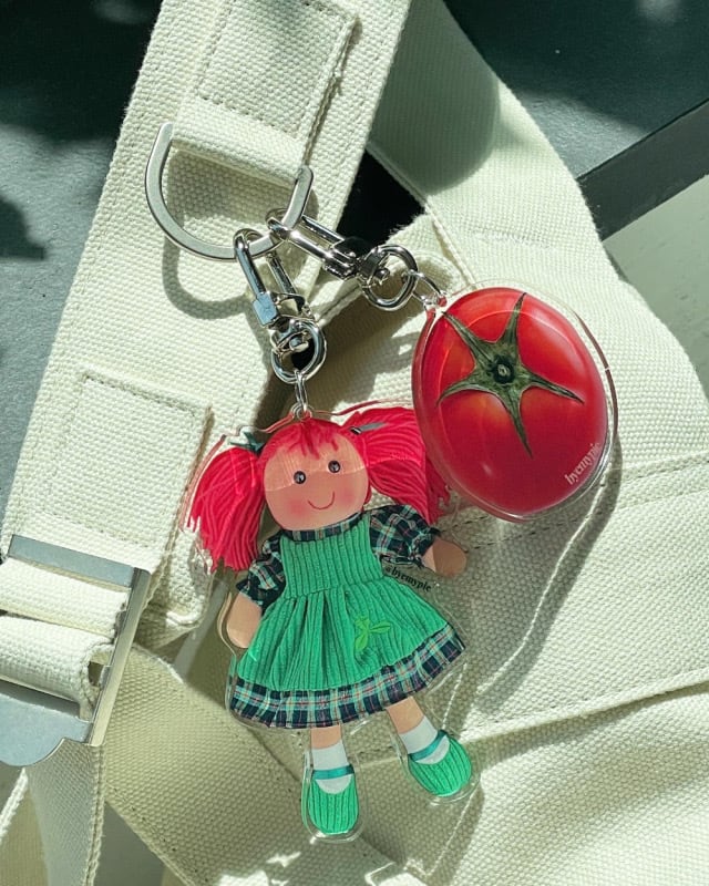 byemypie】tomato keyring / キーリング バイマイパイ トマト