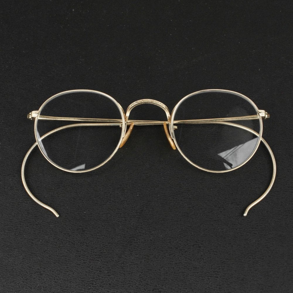 B&L Vintage Glasses [BAUSCH & LOMB] [FUL VUE 12KGF] [Late 1930s -] Round  Metal Frame | beruf