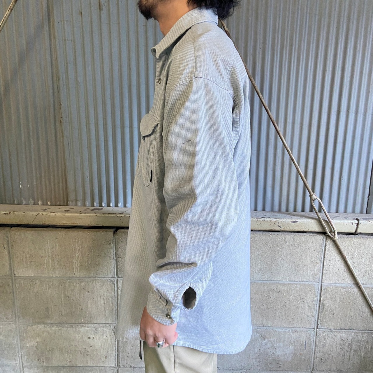 00年代 patagonia パタゴニア オーガニックコットン チェックシャツ 