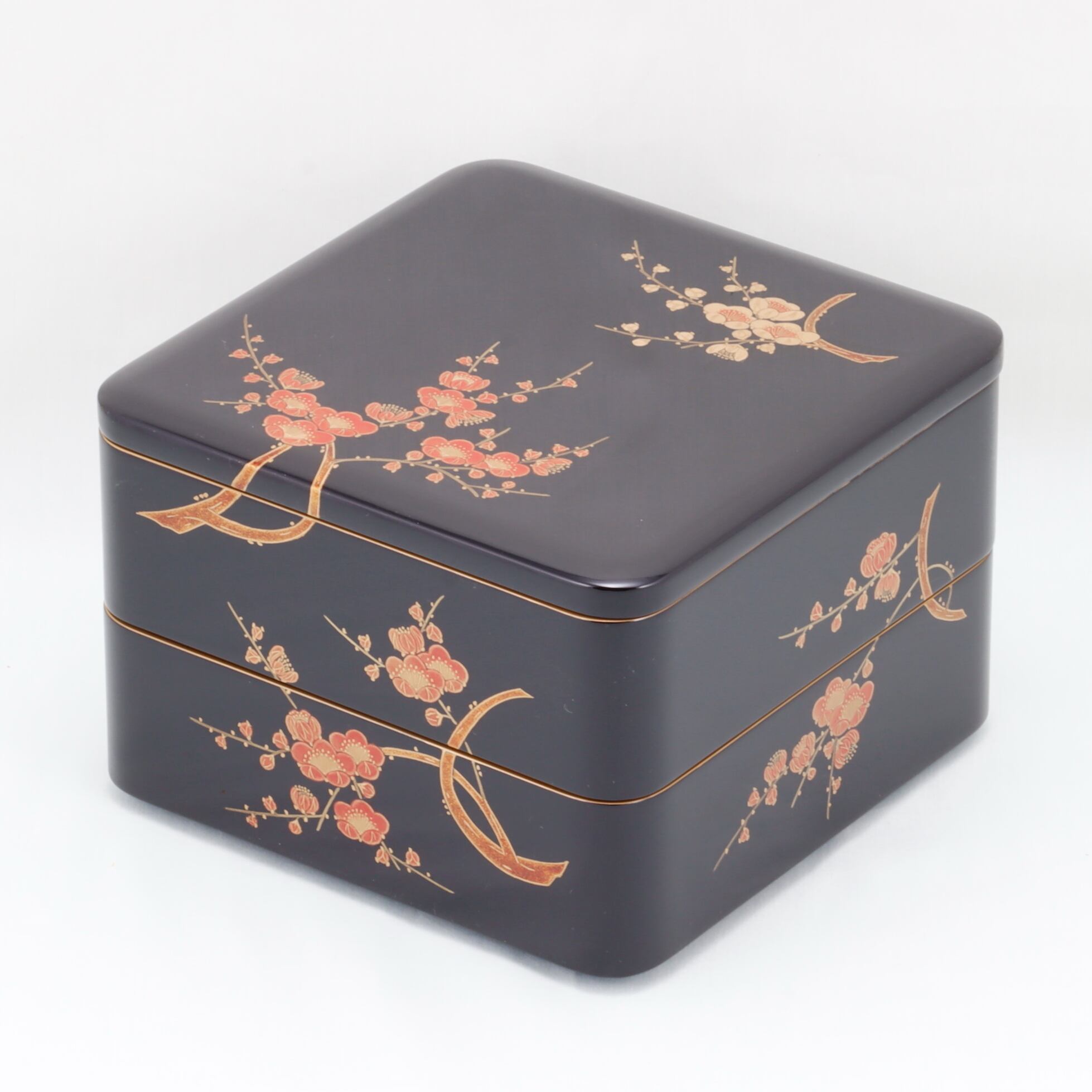 505 輪島塗 二段重／紅白梅蒔絵 | 輪島塗 加藤漆器店 公式オンライン