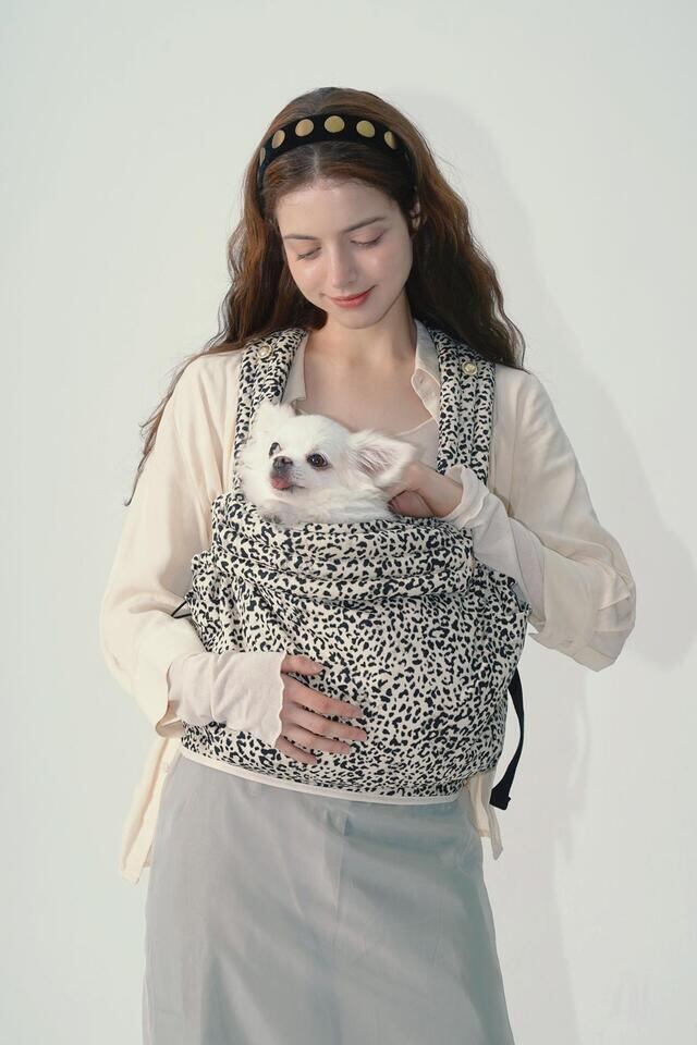 RIRIHUGフロントバッグ・スリング - (LEOPARD)ヒョウ柄