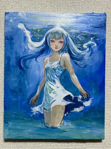 32×41㎝「歯抜けの春」F6・油彩画・原画 | PAY ID