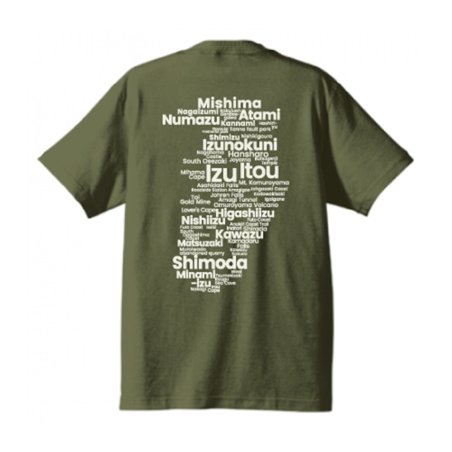 Izu GEO Typography Tee(Olive)